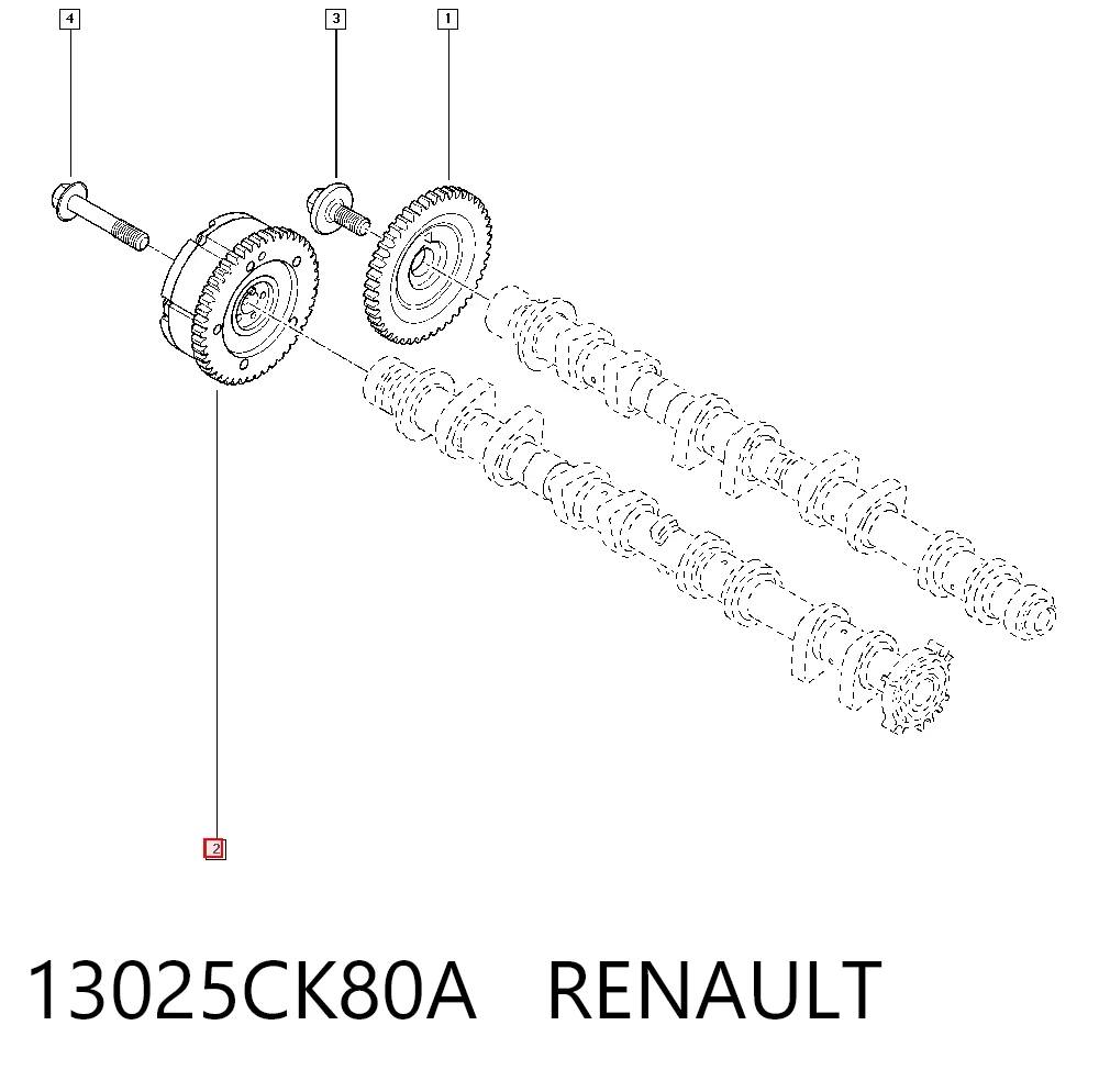 Koło zębatewalcowe wałka rozrządu silnika Nissan Qashqai +2 I SUV (J10) (2007 - 2014) cena, od 122,77 USD