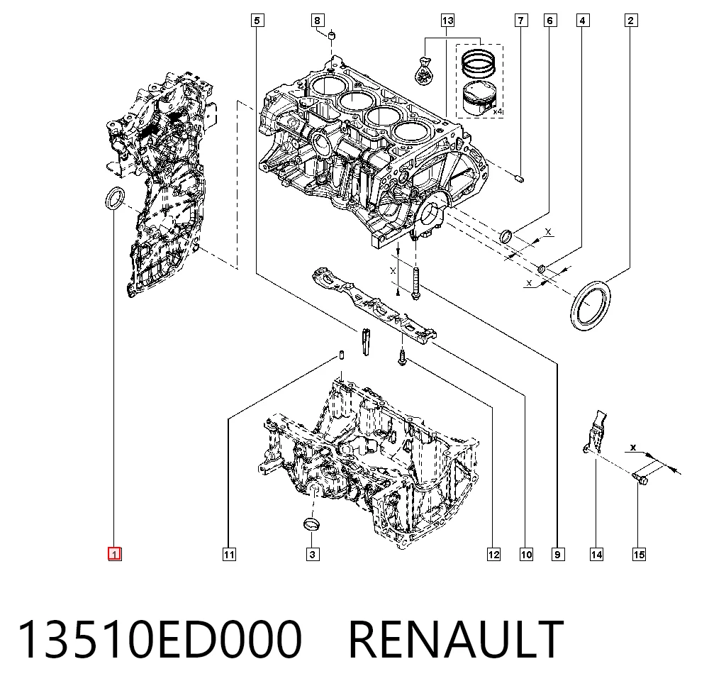 Uszczelniacz wału korbowego przedni John Deere 48M7061 cena, od 5,07 USD