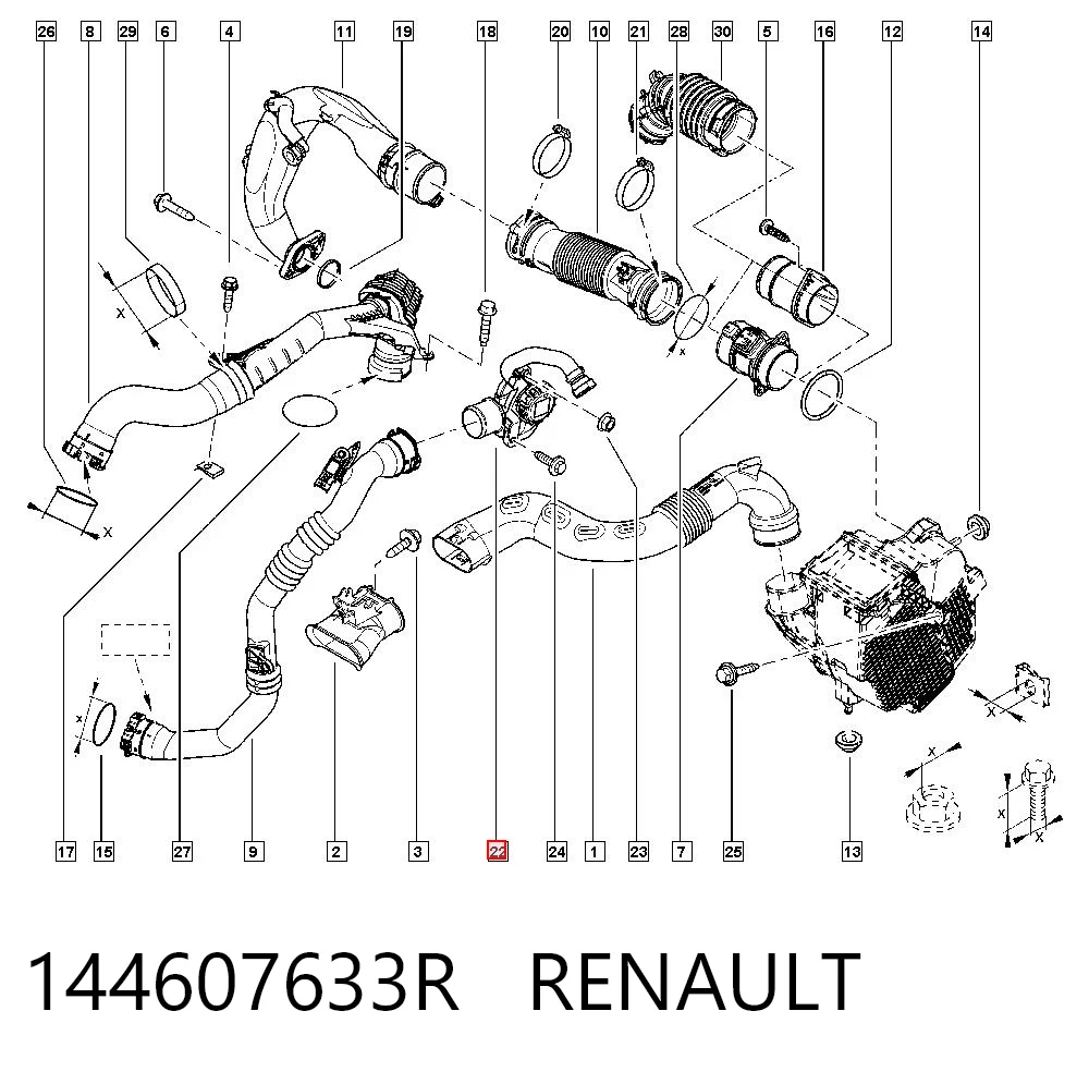 Separator oleju układu wentylacji kadłuda (bloku silnika)  do Renault Kangoo II FW0