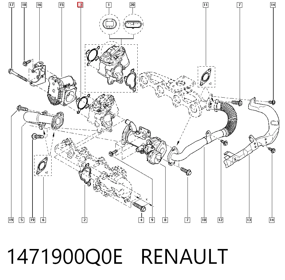93198181 General Motors Uszczelka przepustnicy