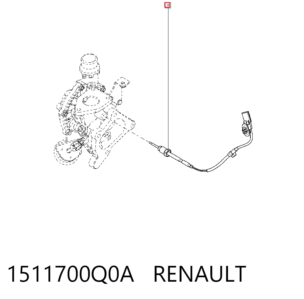 93168377 General Motors Czujnik temperatury spalin, przed turbiną