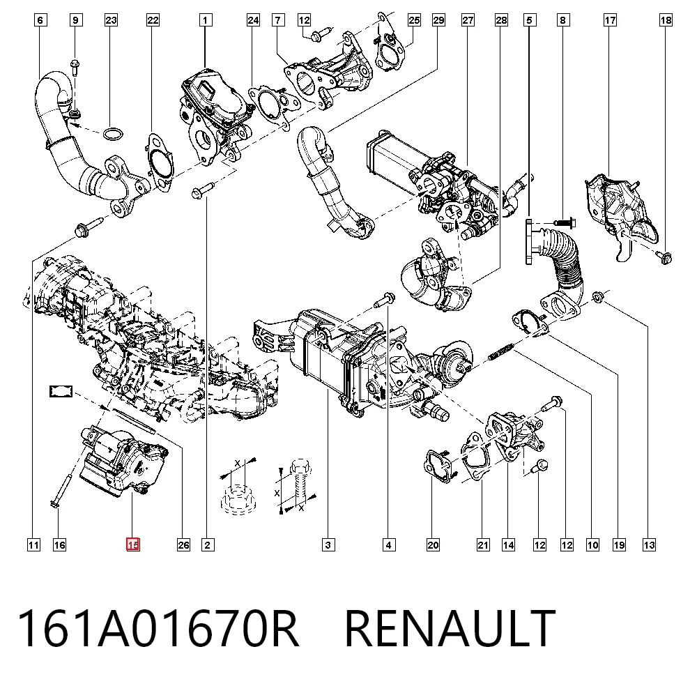 Przepustnica, komplet do Opel Movano B X62