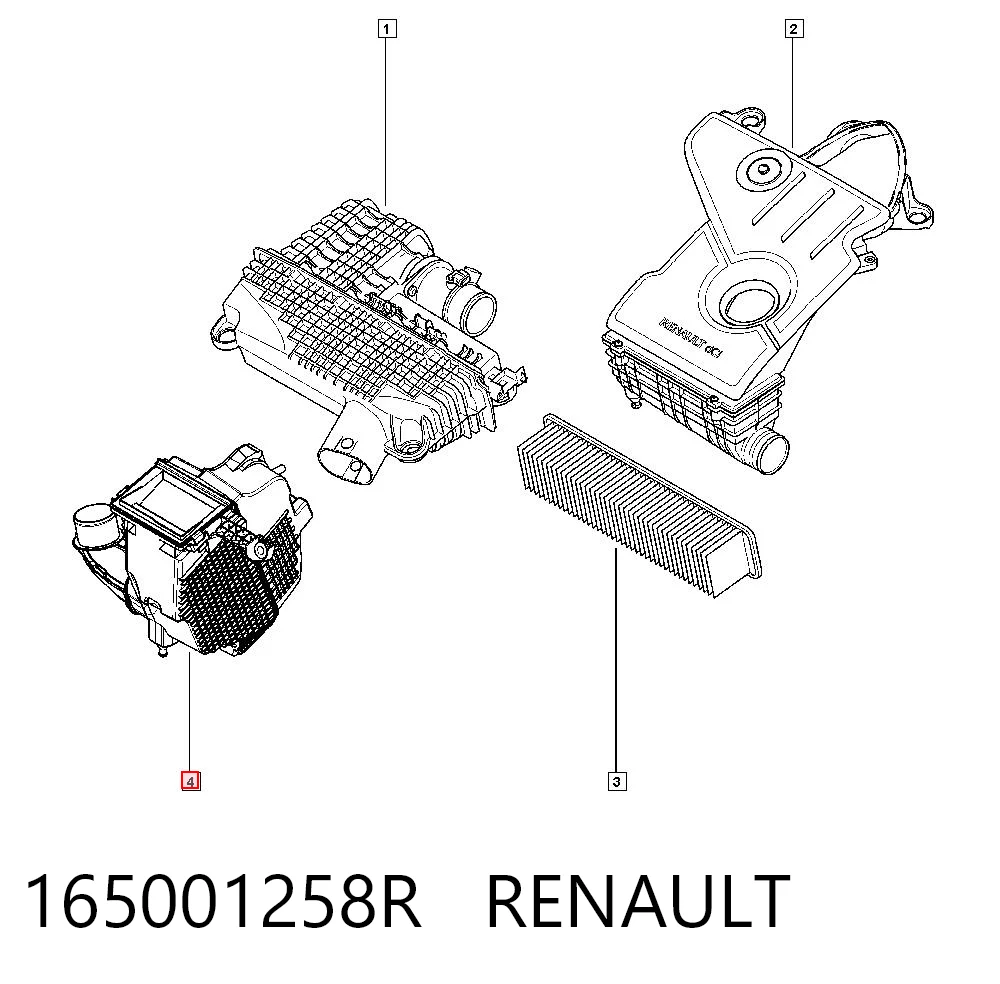 Obudowa filtra powietrza Polcar OE165001258R cena, od 45,97 USD