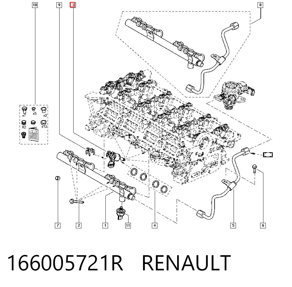 166005721R Renault (RVI) Wtryskiwacz paliwa