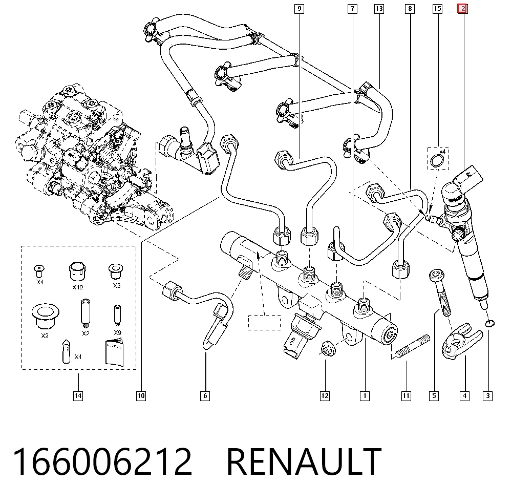 166006212 Renault (RVI) Wtryskiwacz paliwa