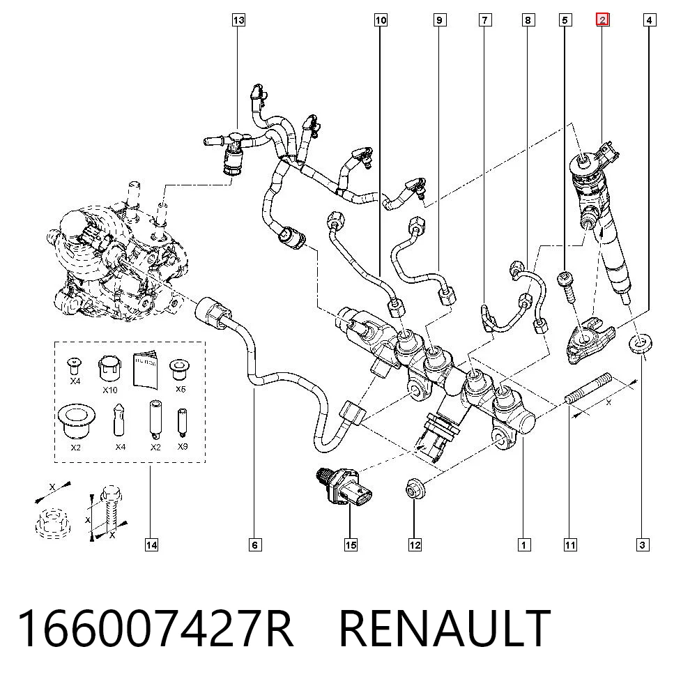 Wtryskiwacz paliwa do Dacia Logan II L8_