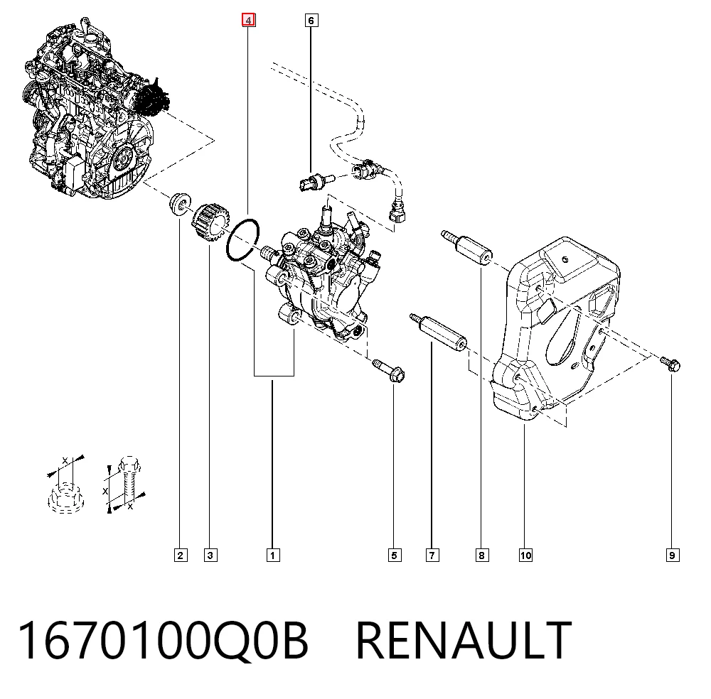 1670100Q0B Renault (RVI)
