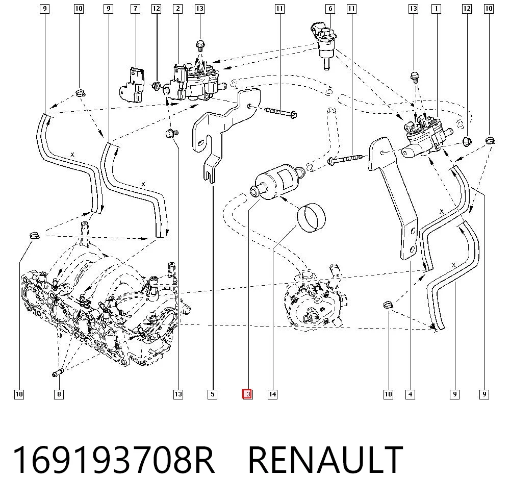 169193708R Renault (RVI)