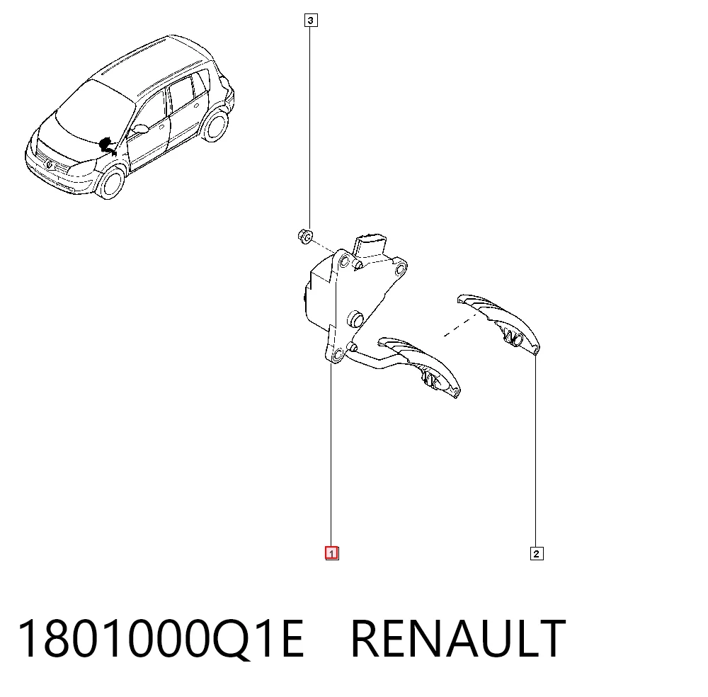 Do koszyka Pedał przyspieszenia (gazu) Renault Trafic III 