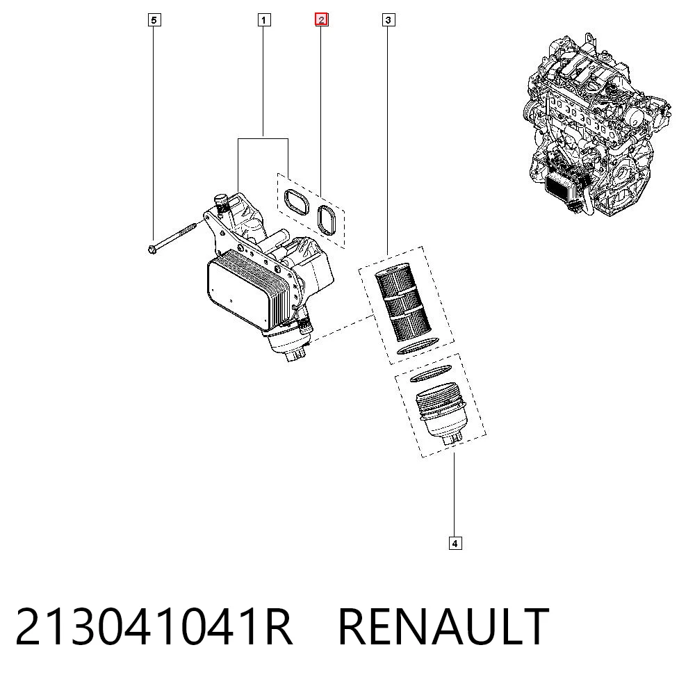 Uszczelka adaptera filtra oleju General Motors 95517862 cena, od 14,70 USD