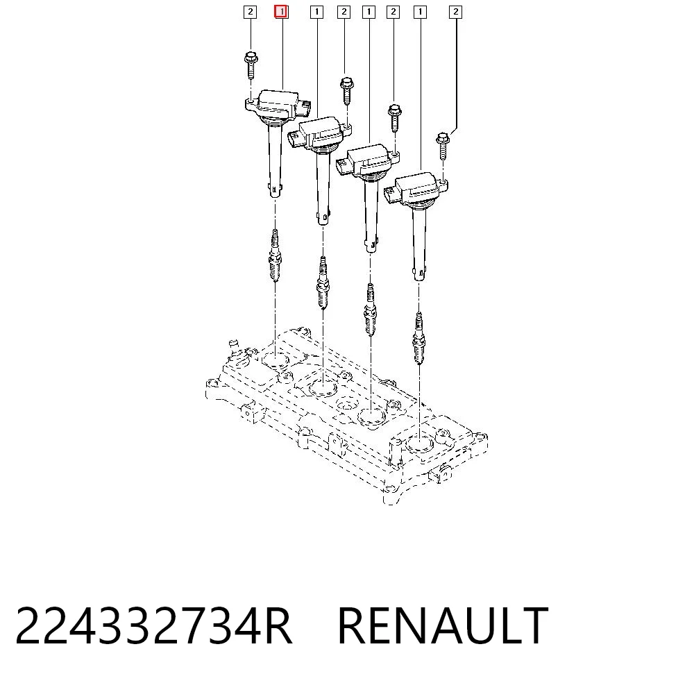 224332734R Nissan/Infiniti Cewka zapłonowa