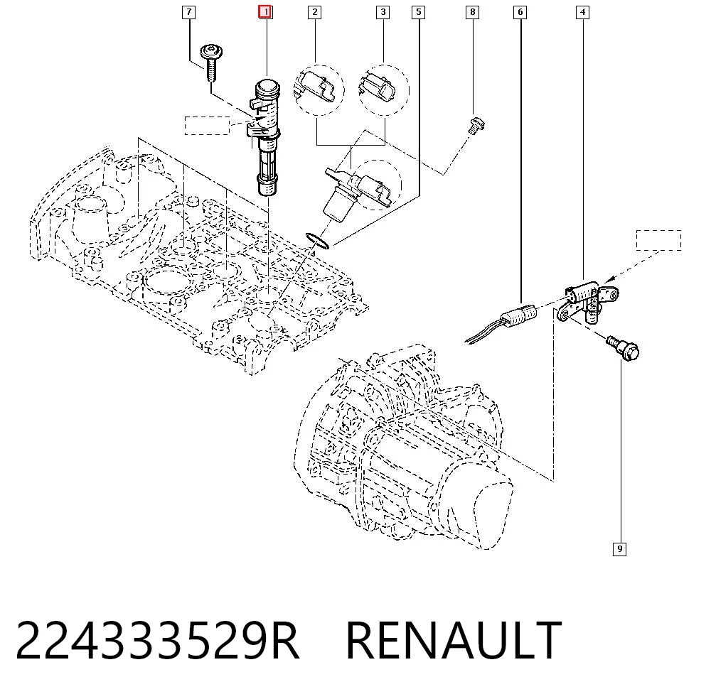 224333529R Renault (RVI) Cewka zapłonowa