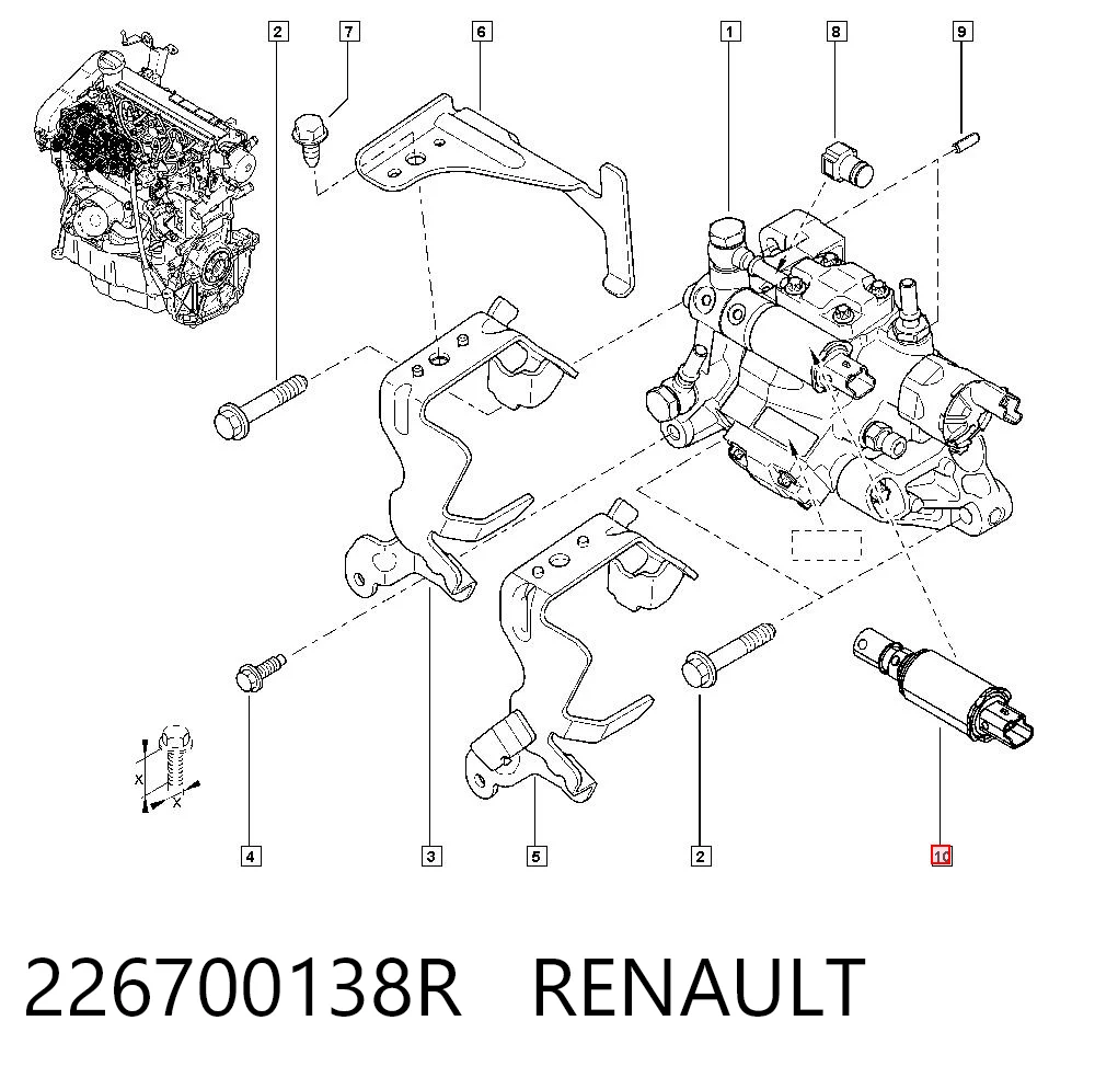 226700138R Renault (RVI)