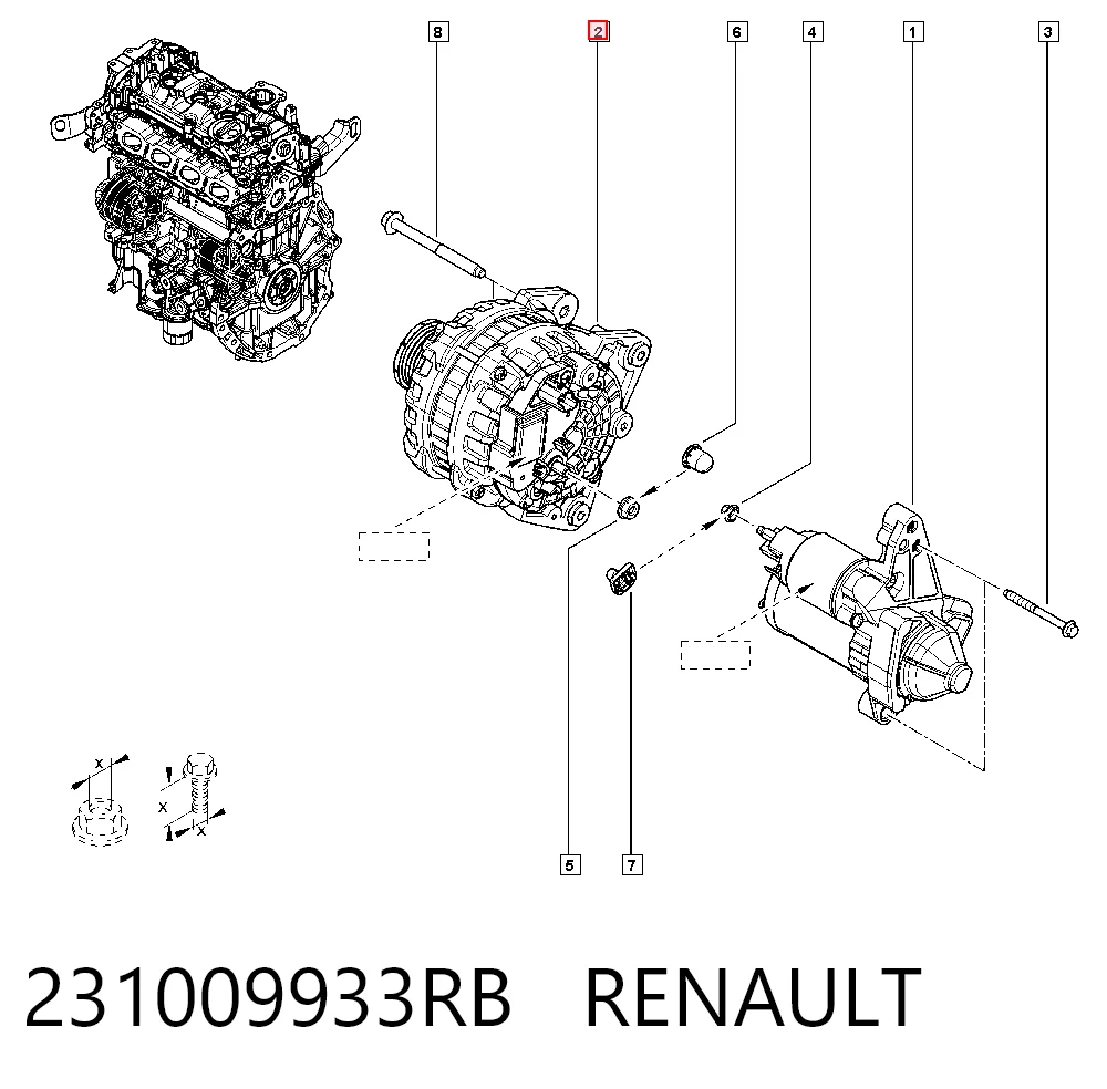 Do koszyka A005TE0581 Mitsubishi Alternator