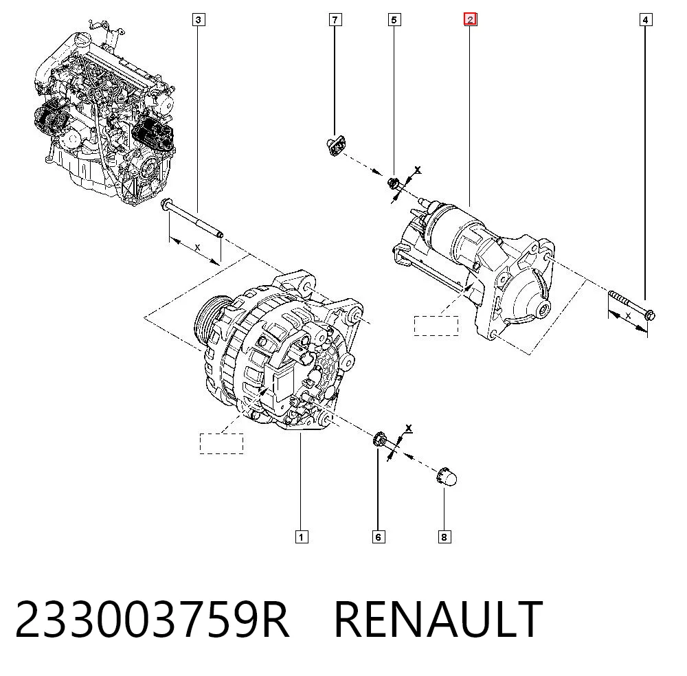  Rozrusznik Renault Megane 4