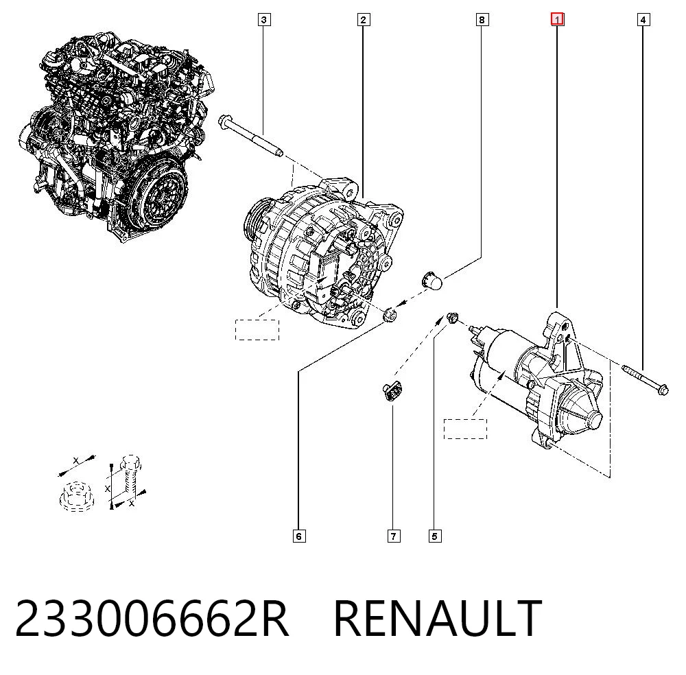 Rozrusznik do Renault Megane IV LV
