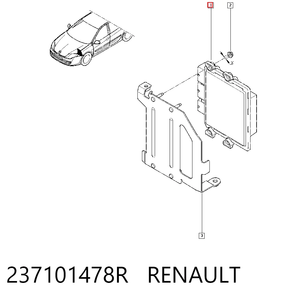 Sterownik silnika do Renault Megane III KZ0, KZ1