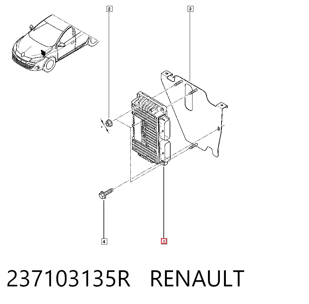Sterownik silnika Renault Megane III kombi (KZ0, KZ1) (2008 - 2016) cena, od 115,77 USD