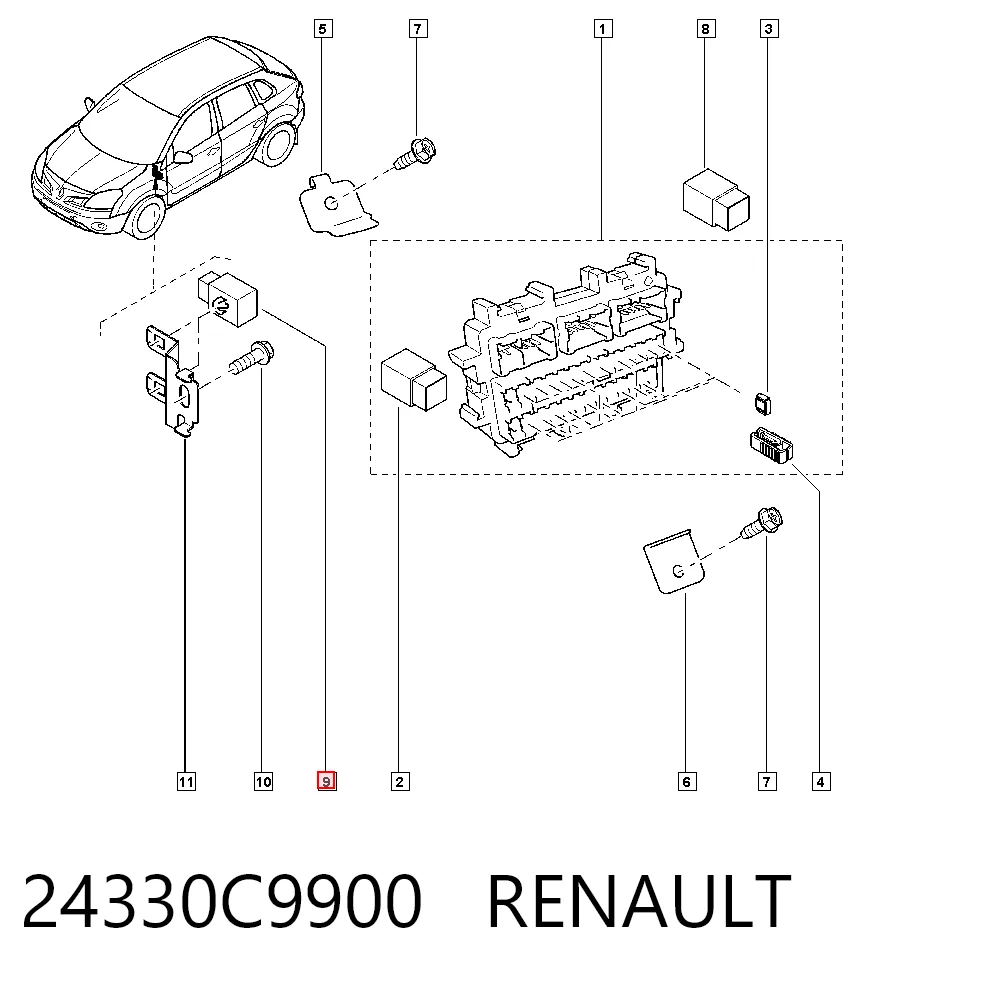 Przekaźnik sterownika wycieraczek do Nissan X-Trail  T30