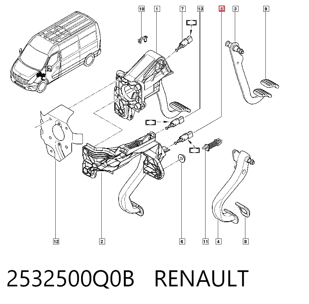 2532500Q0B Renault (RVI)