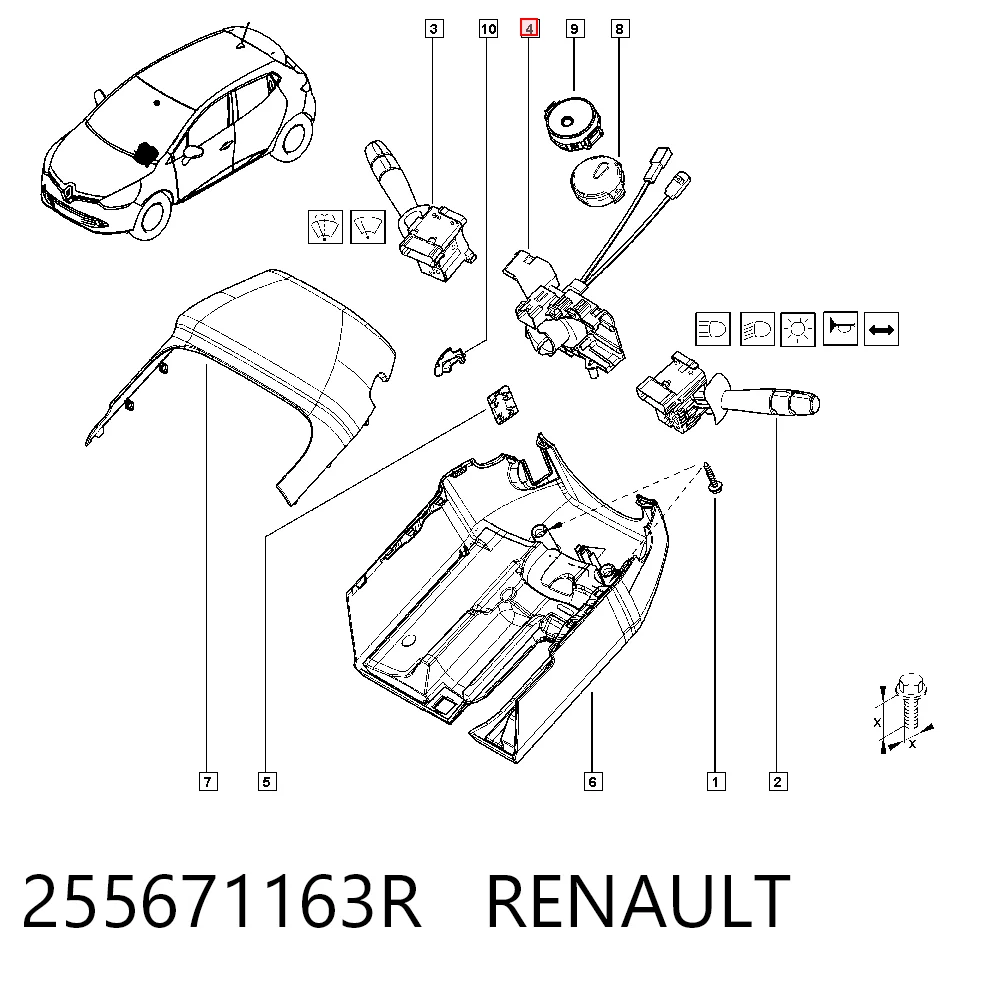 Pierścień kontaktowy AIRBAG, taśma kierownicy 95517223 General Motors