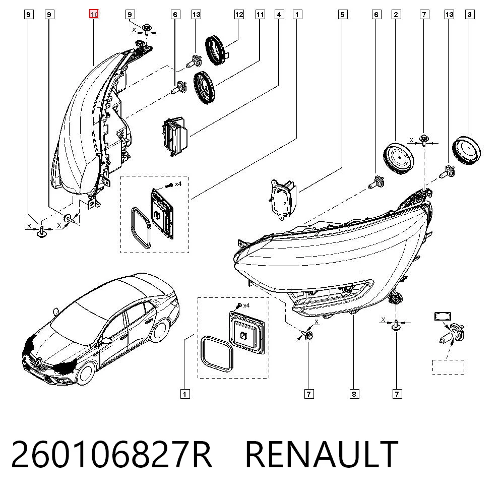 Kupić Reflektor prawy Renault Megane IV LV w dobrej cenie