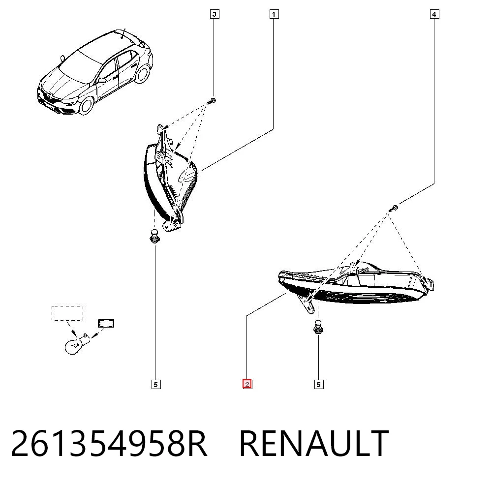  Kierunkowskaz lewy Renault Megane 4
