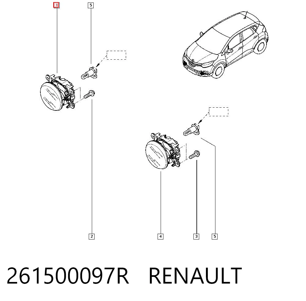  Lampa przeciwmgielna lewa/prawa Renault Megane 4