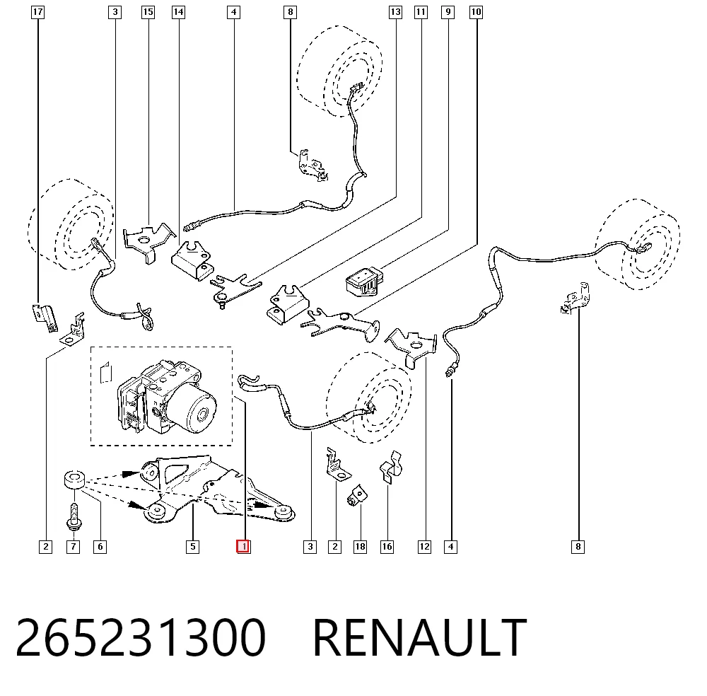  Sterownik ABS  hydrauliczny Renault Scenic 2