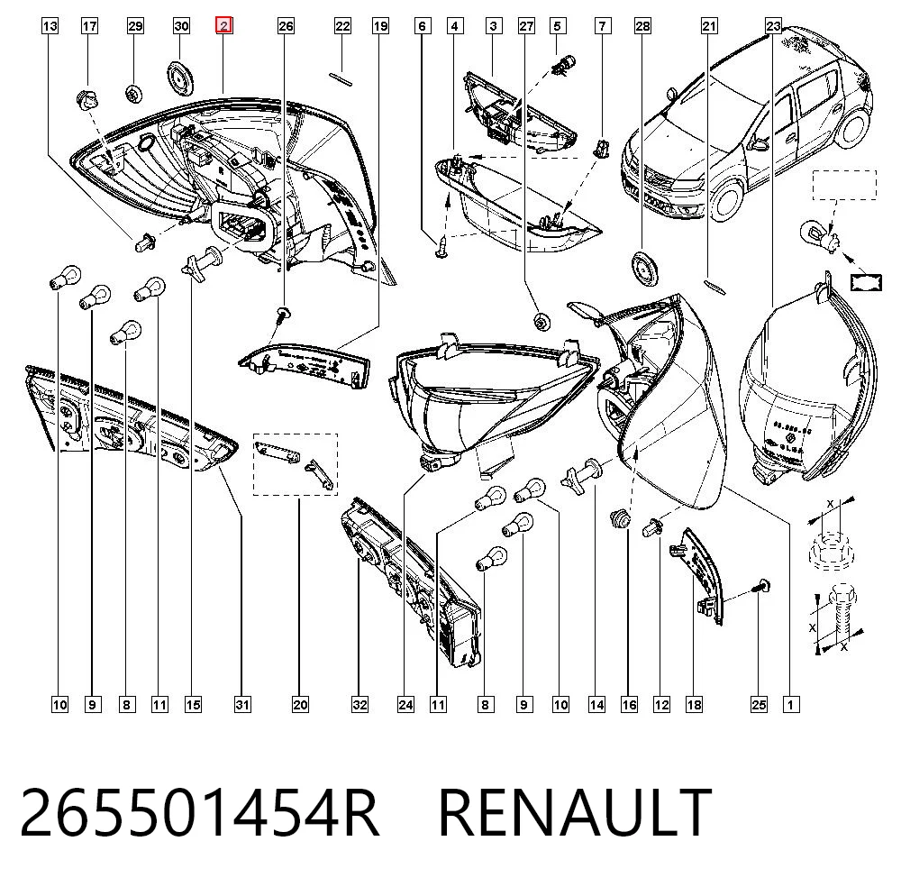 265501454R Renault (RVI)