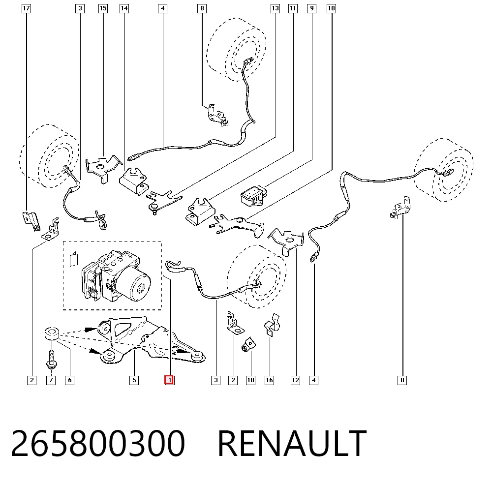 Sterownik ABS  hydrauliczny Renault Scenic II