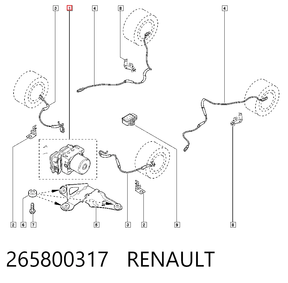 Sterownik ABS  hydrauliczny do Renault Scenic II JM0, JM1