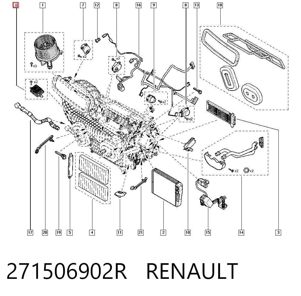 Kupić Rezystor wentylatora nagrzewnicy (ogrzewacza kabiny) Renault Latitude  L7 w dobrej cenie