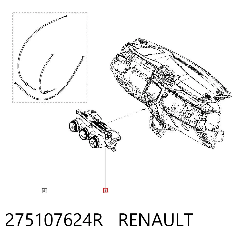 Sterownik trybów ogrzewania/klimatyzacji do Renault DUSTER II HM