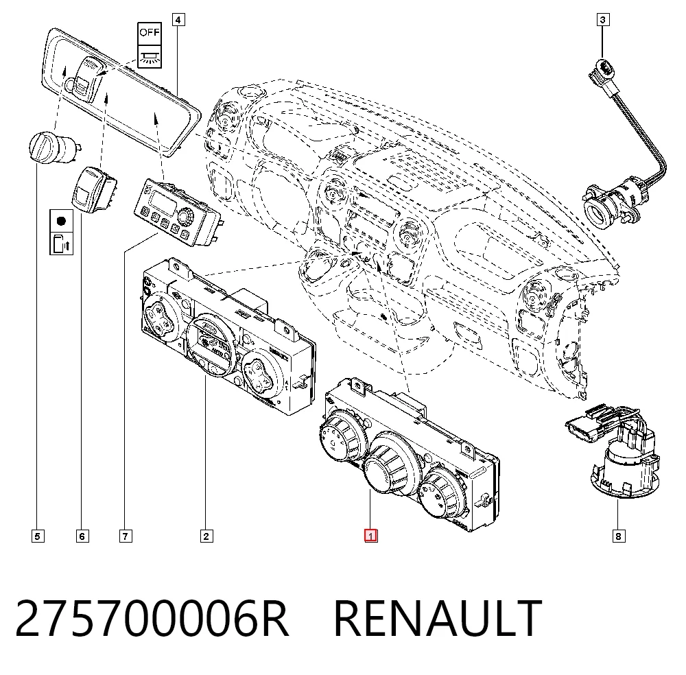 Sterownik trybów ogrzewania/klimatyzacji Renault Master III platforma pokładowa (EV, HV, UV) (2010 - 2026) cena, od 78,35 USD