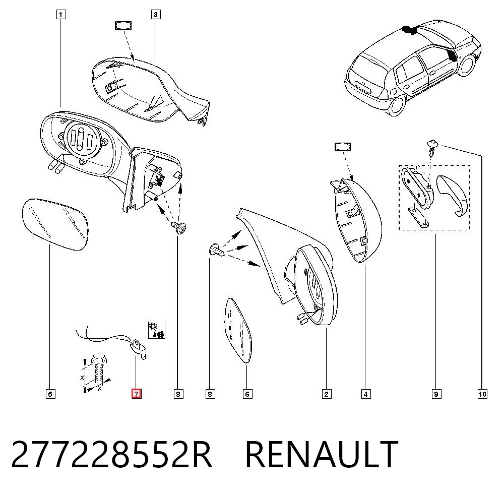 Do koszyka Czujnik temperatury zewnętrznej Renault Laguna II BG0, BG1