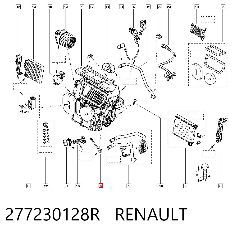 Czujnik temperatury wewnętrznej do Renault SANDERO B8