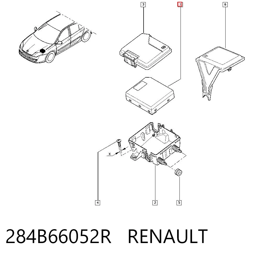 Skrzynka bezpieczników do Renault Laguna III BT0, BT1