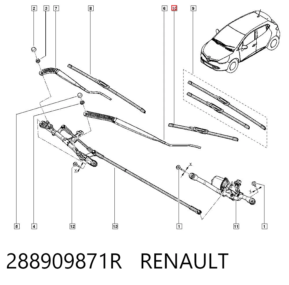 288909871R Renault (RVI)