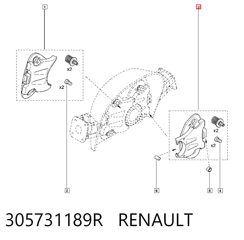 Widełki sprzęgła do Renault Scenic JZ0, JZ1