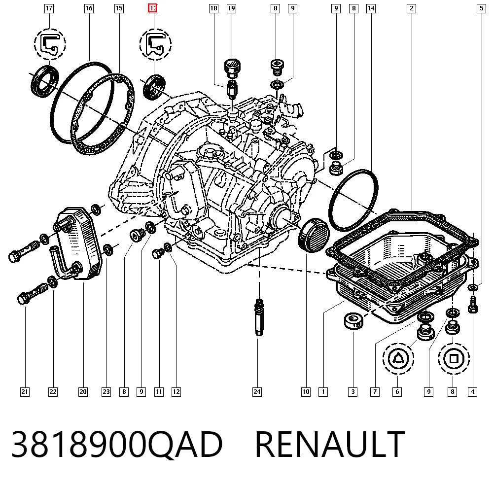 9109274 General Motors Uszczelniacz półosi prawej mostu przedniego