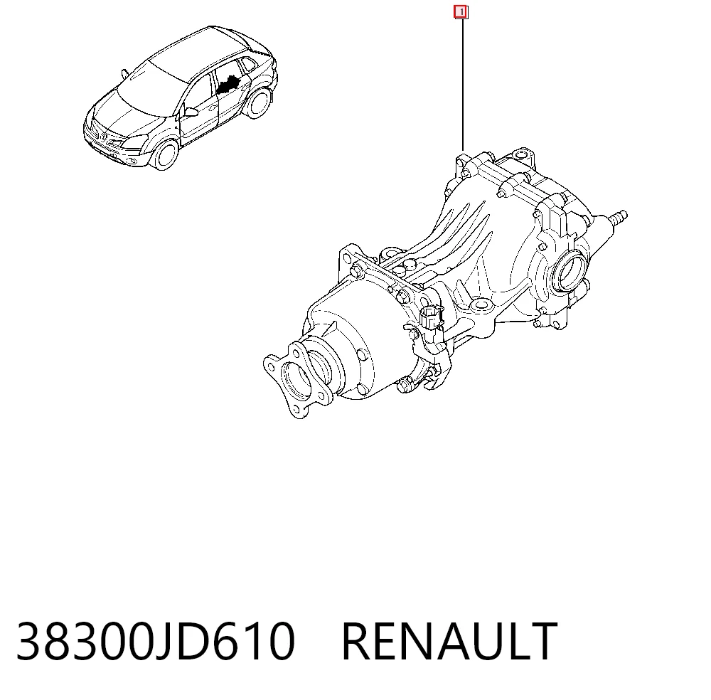 Reduktor mostu tylnego do Nissan Qashqai I J10