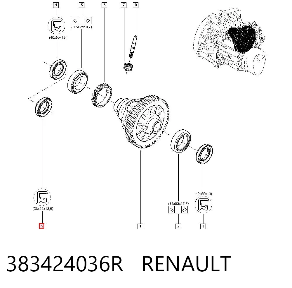 383424036R Renault (RVI)