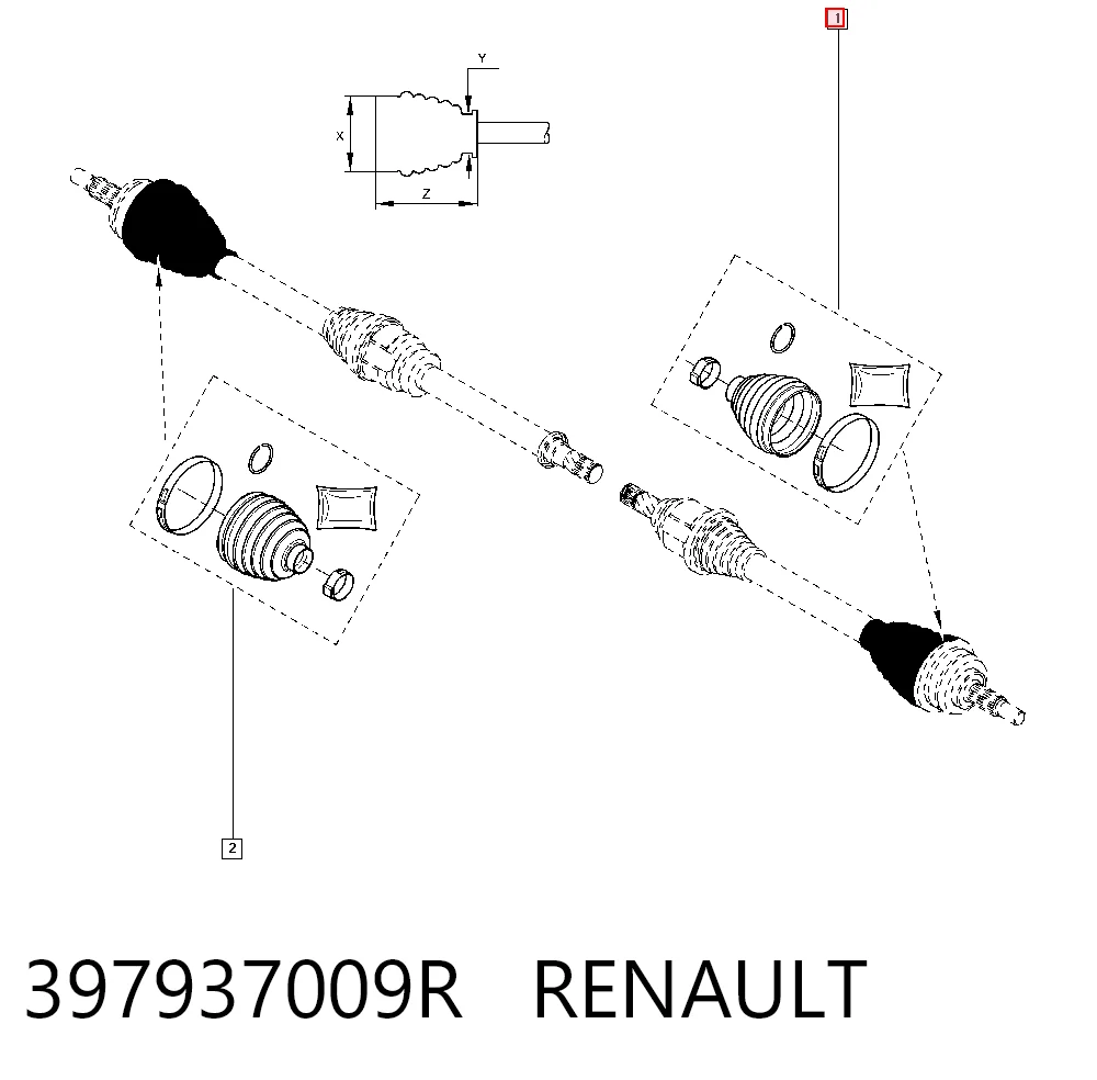 Osłona przegubu homokinetycznego półosi przedniej zewnętrzna Audi A6 C7 sedana (4G2, 4GC) (2010 - 2019) cena, od 18,54 USD