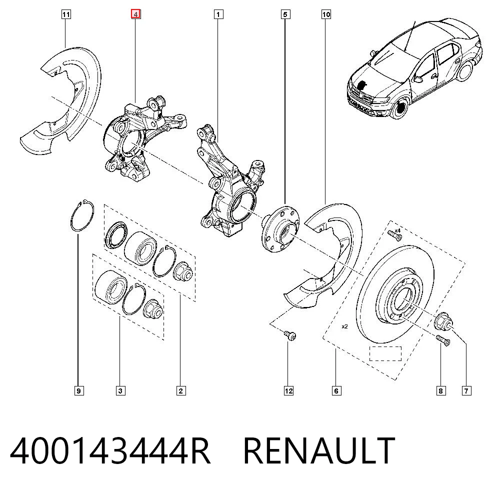 400143444R Renault (RVI)