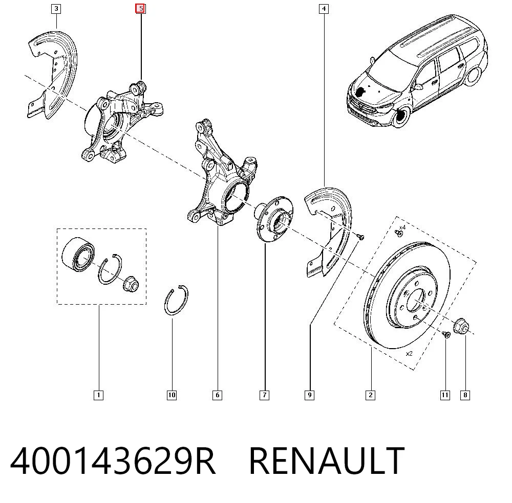 400143629R Renault (RVI)