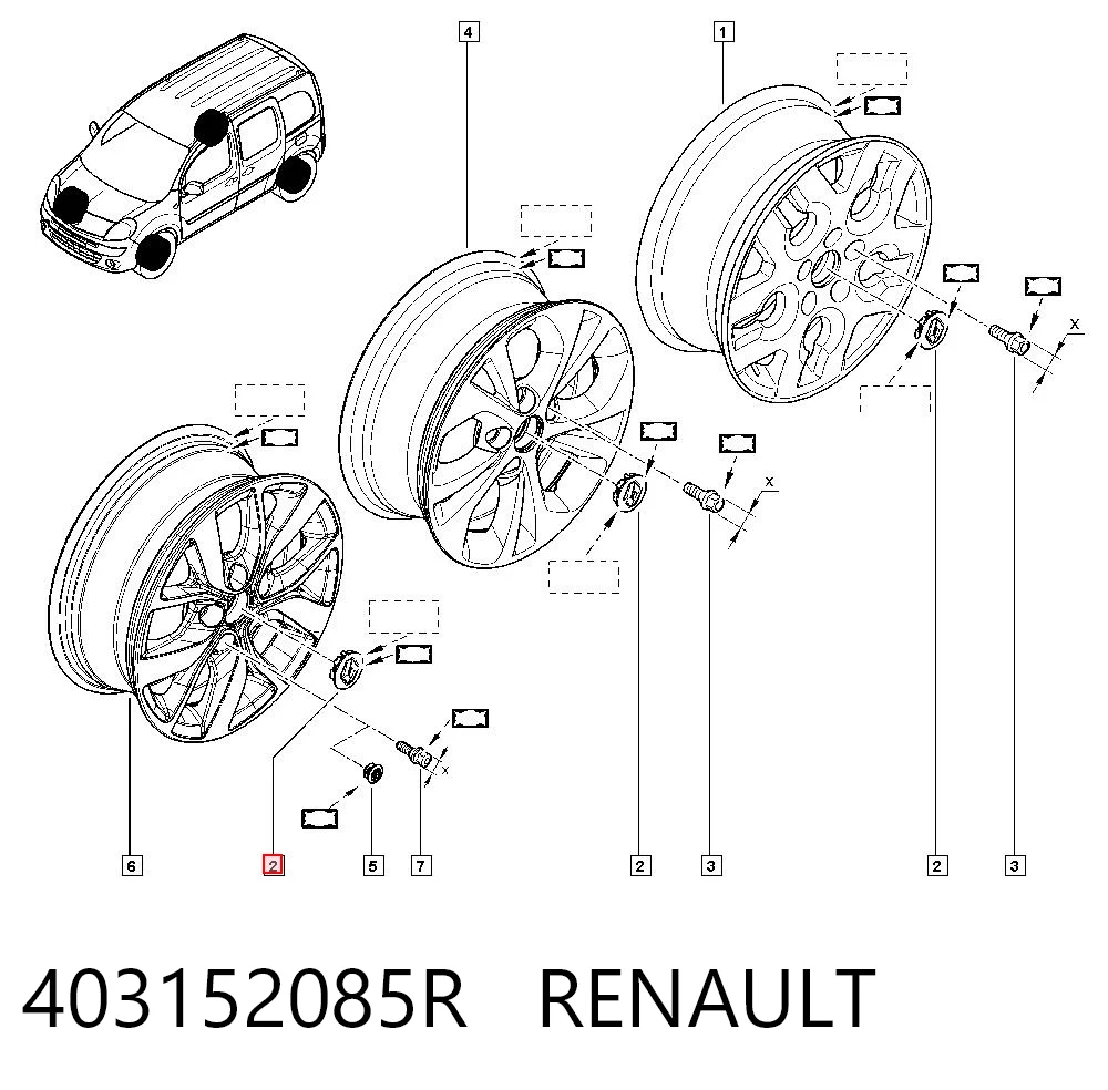 Kupić Kołpak do obręczy koła Renault Scenic IV R9 w dobrej cenie