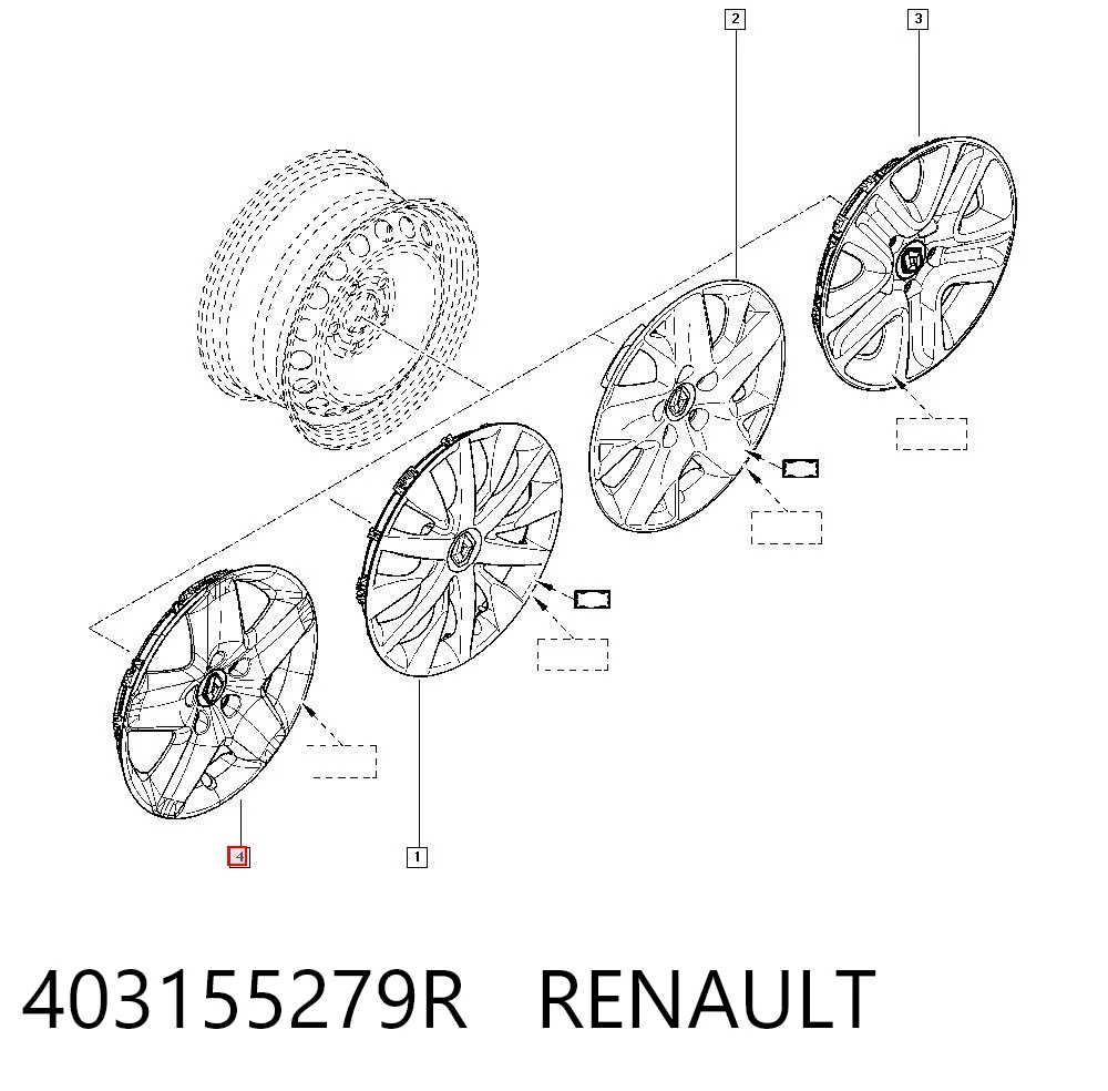 Kupić Kołpak do obręczy koła Renault Megane III KZ0, KZ1 w dobrej cenie