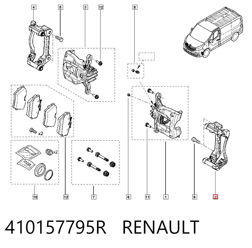 Kupić Jarzmo zacisku hamulcowego przedniego Renault Trafic III w dobrej cenie