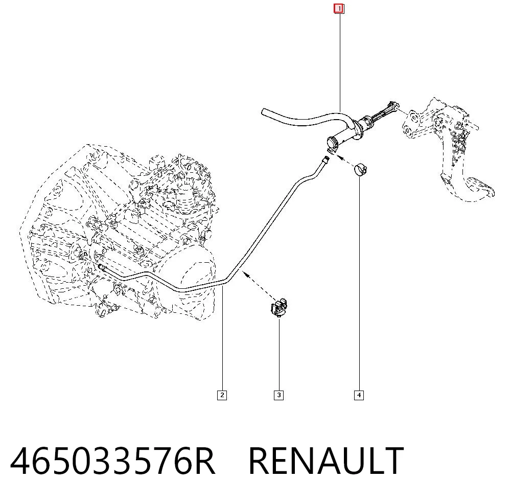 Pedał sprzęgła do Renault Kangoo FW0